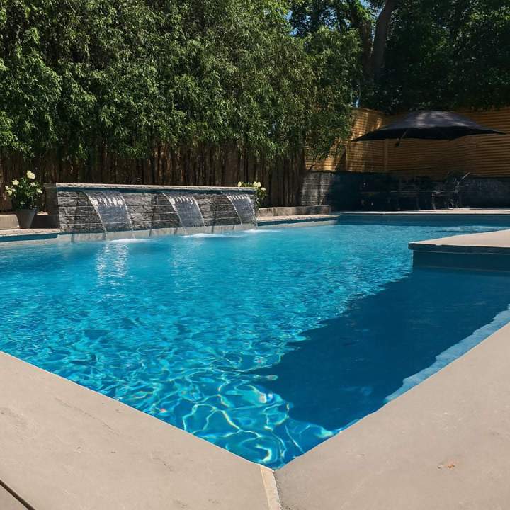 Swimming Pool with Waterfall, Oshawa